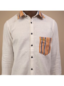 CHEMISE MANCHES LONGUES 100% COTON BIO FASO DAN FANI