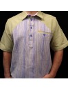 CHEMISE MANCHES COURTES 100% COTON BIO FASO DAN FANI