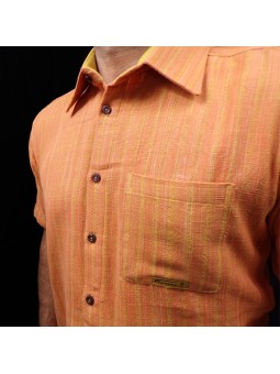CHEMISE MANCHES COURTES 100% COTON BIO FASO DAN FANI