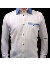 Chemise manches longues 100 % coton Bio