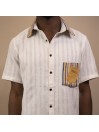 CHEMISE MANCHES COURTES 100% COTON BIO FASO DAN FANI