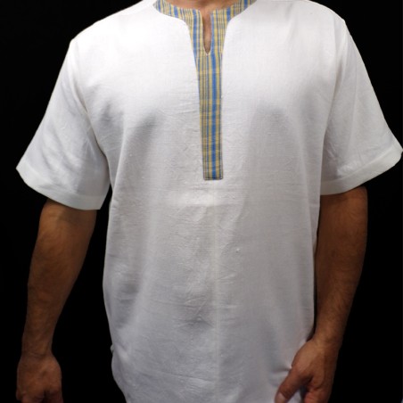 chemise manches courtes 100% coton bio