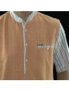 chemise manches courtes 100% coton bio