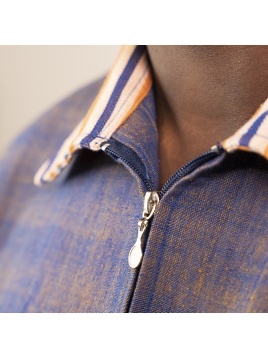Veste Surchemise Zippée 100% coton bio Veste Surchemise Zippée 100% coton bio