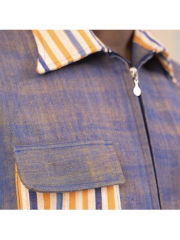 Veste Surchemise Zippée 100% coton bio