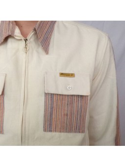 Veste Surchemise Zippée 100% coton bio