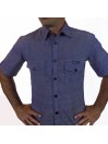 CHEMISE MANCHES COURTES 100% COTON BIO FASO DAN FANI