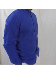 Chemise manches longues Col Mao 100% Coton Bio Faso dan Fani