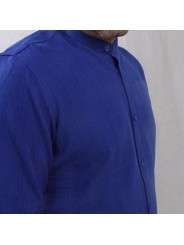 Chemise manches longues Col Mao 100% Coton Bio Faso dan Fani