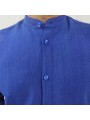 Chemise manches longues Col Mao 100% Coton Bio Faso dan Fani