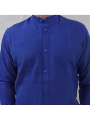 Chemise manches longues Col Mao 100% Coton Bio Faso dan Fani