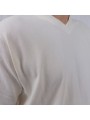 T Shirt Blanc Faso Dan Fani Col en V
